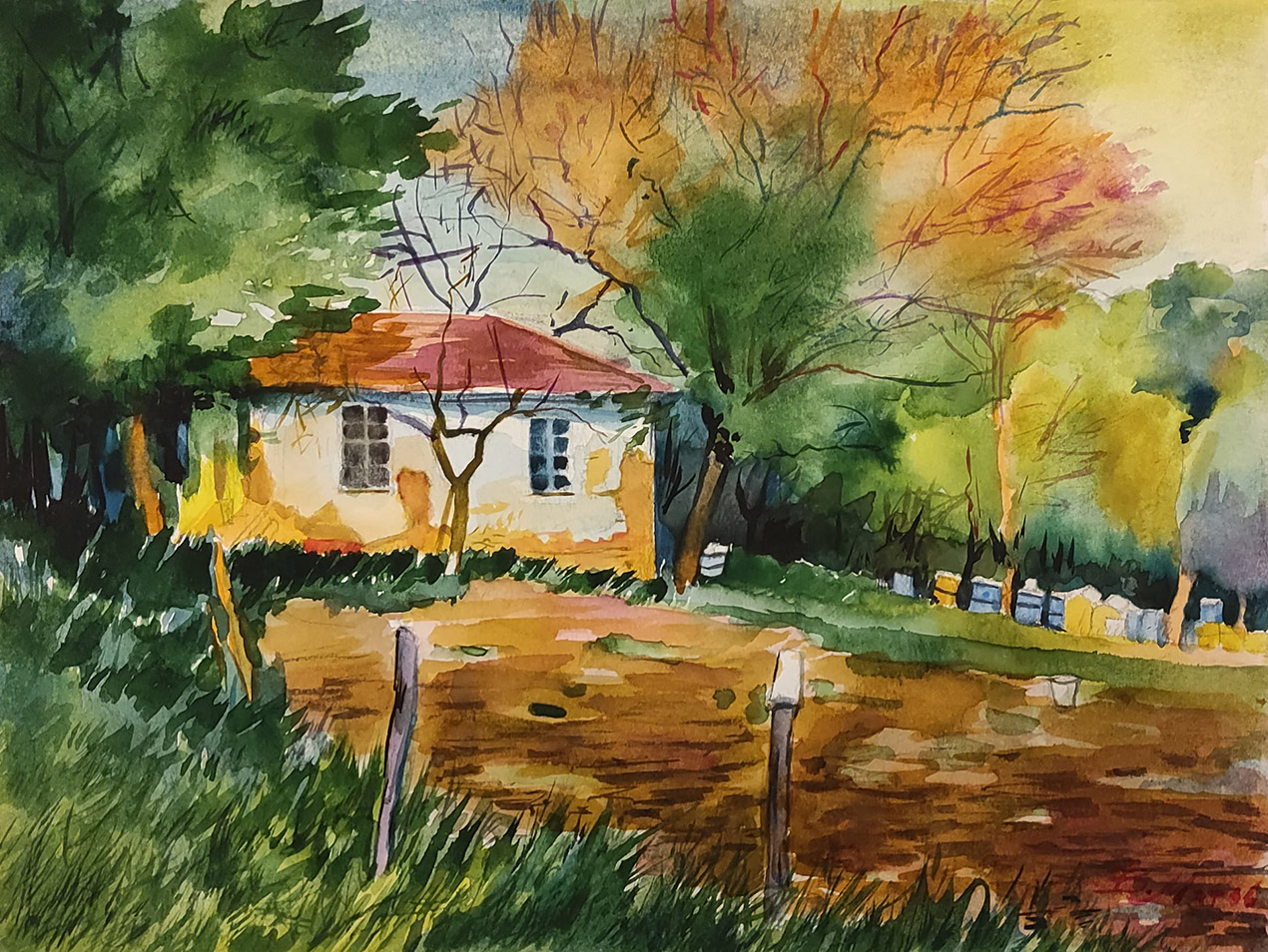 The house with beehives Bazhevtsi-Aprilts